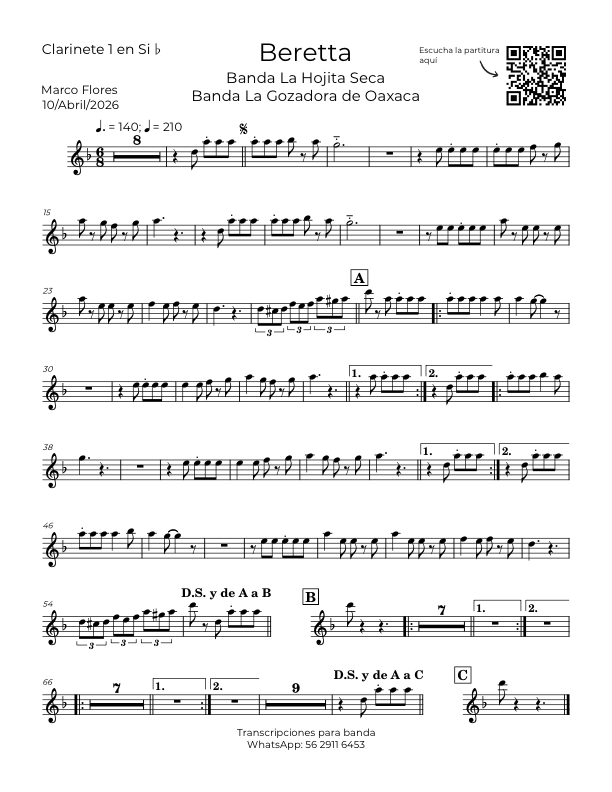 La imagen puede contener una previsualizacion de una partitura